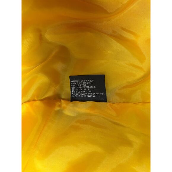 I Madison Kids Yellow Hooded Puffer Jacket with Fleece Lining - Picture 9 of 11